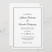 Eenvoudig Elegant Minimalistisch Script Formele Br Kaart (Voorkant / Achterkant)