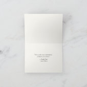 Eenvoudig elegant minimalistisch typografisch cita bedankkaart (Binnen)