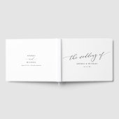 Eenvoudig, Elegant, Minimalistisch Vintage Script  Gastenboek (Volledig)