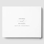 Eenvoudig, Elegant, Minimalistisch Vintage Script  Gastenboek (Achterkant)