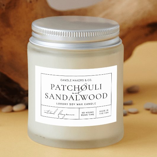 Eenvoudig Elegant Minimalistisch Waterdicht Produc Voedselcontainer Etiket