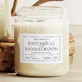 Eenvoudig Elegant Minimalistisch Waterdicht Produc Voedselcontainer Etiket