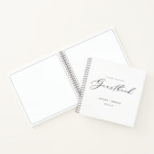 Eenvoudig Elegant Minimalistisch White Wedding Gue Notitieboek (Binnen)
