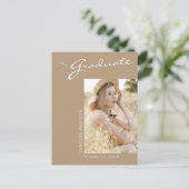 Eenvoudig elegant modern | 1 Aankondiging van een Briefkaart (Staand voorkant)