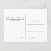 Eenvoudig Elegant modern 5 foto Kerstgezin Feestdagenkaart (Achterkant)