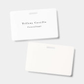Eenvoudig Elegant Modern Badge (Voor- en achterkant)