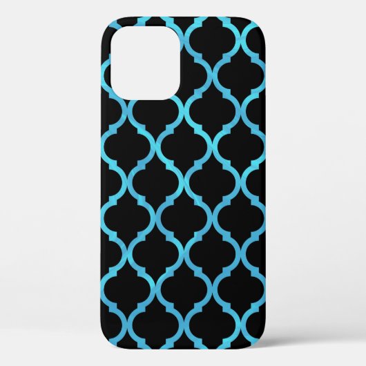 Eenvoudig elegant modern blauw Marokkaans patroon  Case-Mate iPhone Case (Achterkant)