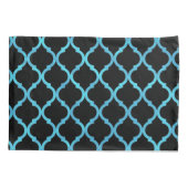 Eenvoudig elegant modern blauw Marokkaans patroon Kussensloop (Achterkant-Links)