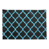 Eenvoudig elegant modern blauw Marokkaans patroon Kussensloop (Achterkant-Rechts)