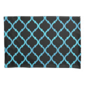 Eenvoudig elegant modern blauw Marokkaans patroon Kussensloop (Voorkant-Links)