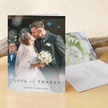 Eenvoudig Elegant Modern Custom Photo Wedding