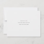 Eenvoudig Elegant Modern Driefoto Collage Wedding Bedankkaart (Achterkant)