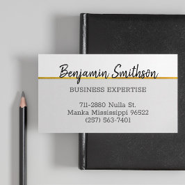 Eenvoudig elegant modern Faux Gold Grey Luxe Visitekaartje