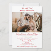 Eenvoudig Elegant Modern Foto We Zeiden Ja Getrouw Kaart (Voorkant)