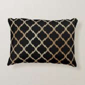 Eenvoudig Elegant modern Gold Moroccan patroon | Accent Kussen (Achterkant)