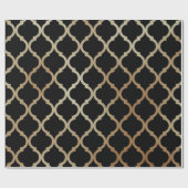 Eenvoudig Elegant modern Gold Moroccan patroon | Cadeaupapier (Vlak)
