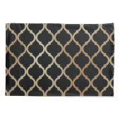 Eenvoudig Elegant modern Gold Moroccan patroon | Kussensloop (Achterkant-Links)