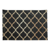 Eenvoudig Elegant modern Gold Moroccan patroon | Kussensloop (Achterkant-Rechts)