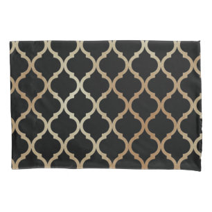 Eenvoudig Elegant modern Gold Moroccan patroon   Kussensloop