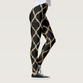 Eenvoudig Elegant modern Gold Moroccan patroon | Leggings (Rechts)