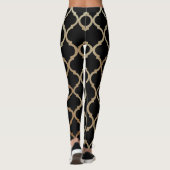 Eenvoudig Elegant modern Gold Moroccan patroon | Leggings (Achterkant)
