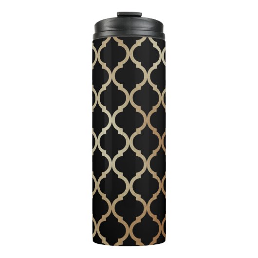 Eenvoudig Elegant modern Gold Moroccan patroon | Thermosbeker (Voorkant)