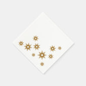 Eenvoudig elegant modern Gold Starburst-ontwerp Servet (Hoek)