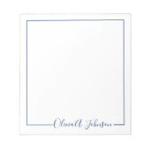 Eenvoudig Elegant Modern Handgeschreven Script Not Notitieblok (Voorkant)