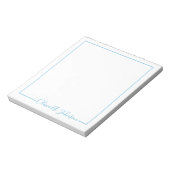 Eenvoudig Elegant Modern Handgeschreven Script Not Notitieblok (Linkerzijde)