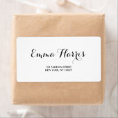 Eenvoudig Elegant | Modern huwelijksadreslabel Etiket (Insitu)