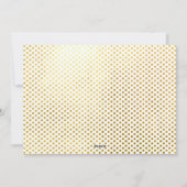 Eenvoudig Elegant Modern Joyful 1 foto goud Feestdagenkaart (Achterkant)