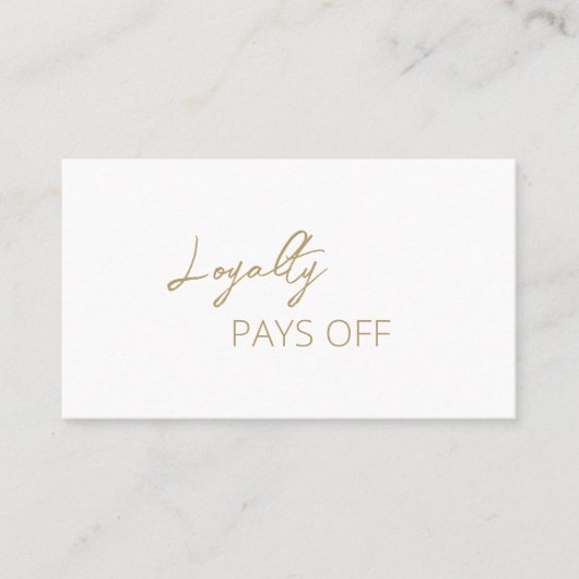 Eenvoudig elegant modern klantenkaartje (Voorkant)