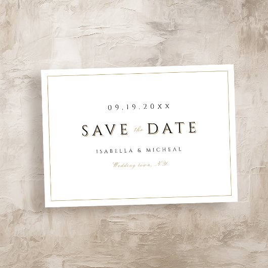 Eenvoudig Elegant Modern Klasse Luxe Save The Date