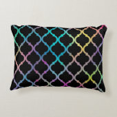 Eenvoudig elegant modern kleurrijk Marokkaans patr Accent Kussen (Achterkant)