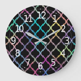 Eenvoudig elegant modern kleurrijk Marokkaans patr Grote Klok