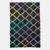 Eenvoudig elegant modern kleurrijk Marokkaans patr Theedoek (Verticaal)