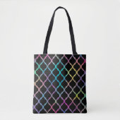 Eenvoudig elegant modern kleurrijk Marokkaans patr Tote Bag (Voorkant)