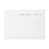 Eenvoudig Elegant Modern Minimalist Wedding (Achterkant)