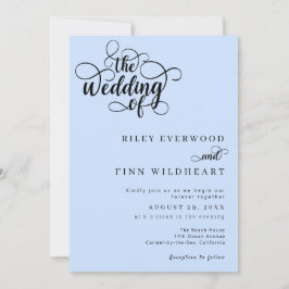 Eenvoudig Elegant Modern Minimalist Wedding Kaart
