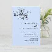 Eenvoudig Elegant Modern Minimalist Wedding Kaart (Staand voorkant)