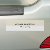 Eenvoudig Elegant Modern Minimalistisch Bumpersticker (Op auto)