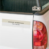 Eenvoudig Elegant Modern Minimalistisch Bumpersticker (Op Truck)
