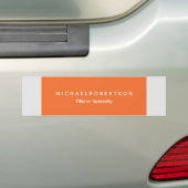 Eenvoudig Elegant Modern Minimalistisch Grijs Sina Bumpersticker (Op auto)