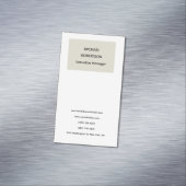 Eenvoudig Elegant Modern Minimalistisch Magnetisch Visitekaartje (Voorbeeld)