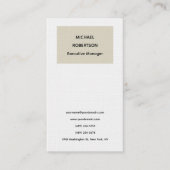 Eenvoudig Elegant Modern Minimalistisch Visitekaartje (Voorkant)