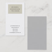 Eenvoudig Elegant Modern Minimalistisch Visitekaartje (Voorkant / Achterkant)
