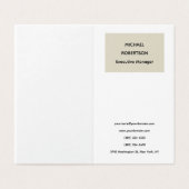 Eenvoudig Elegant Modern Minimalistisch Visitekaartje (Buitenkant ongevouwen)