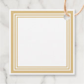 Eenvoudig Elegant Modern Monogram Dank Je Wel Bedankjes Labels (Achterkant)