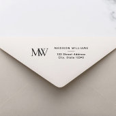 Eenvoudig Elegant modern Monogram Rubberstempel