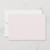 Eenvoudig Elegant Modern Peach Wedding Save the da Date (Achterkant)